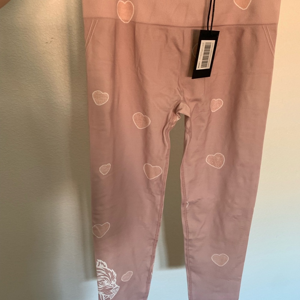Darc Sport Light Pink Heart Leggings
